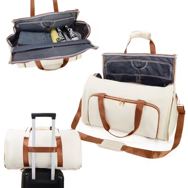 3-in-1 Travel Duffel Bag | Waterproof Garment Bag 50L Large Capacity