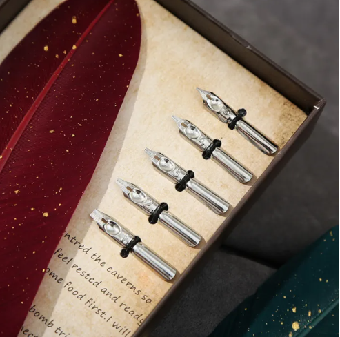 Calligraphy Feather Pen Set