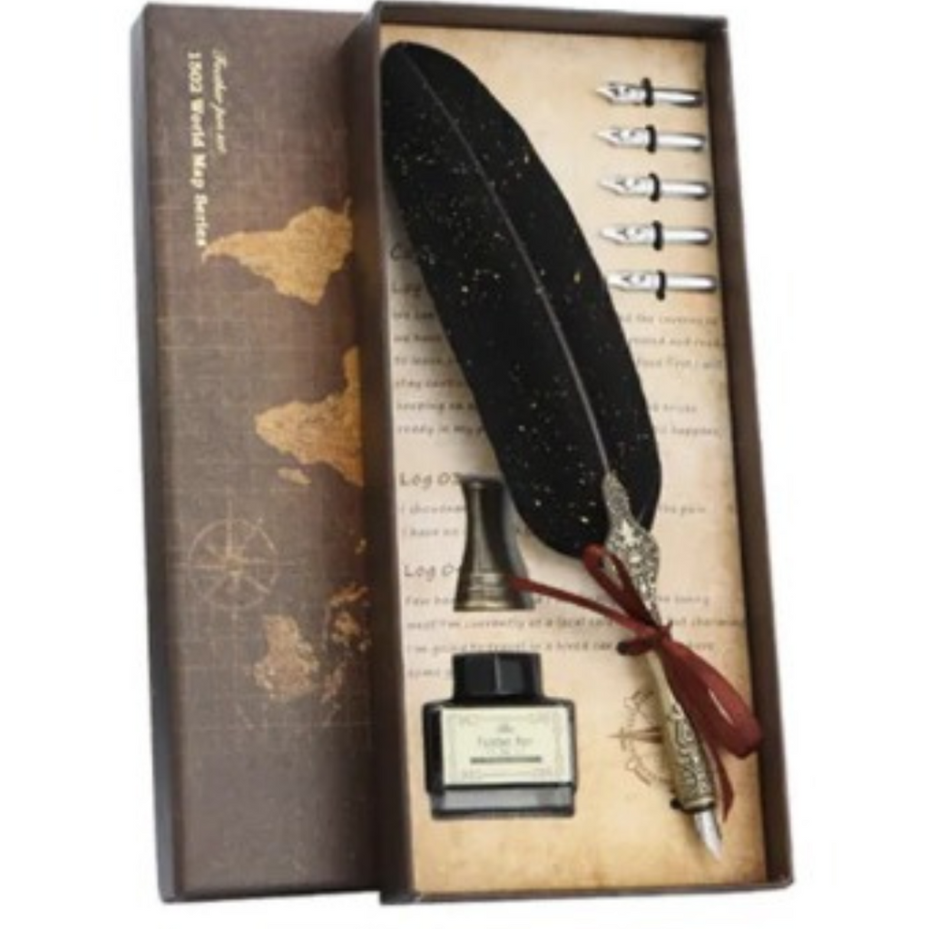 Calligraphy Feather Pen Set