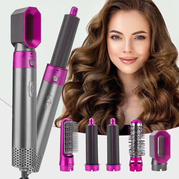 5 in 1 Hair Dryer Brush - Hot Air Styler with Negative Ion Technology