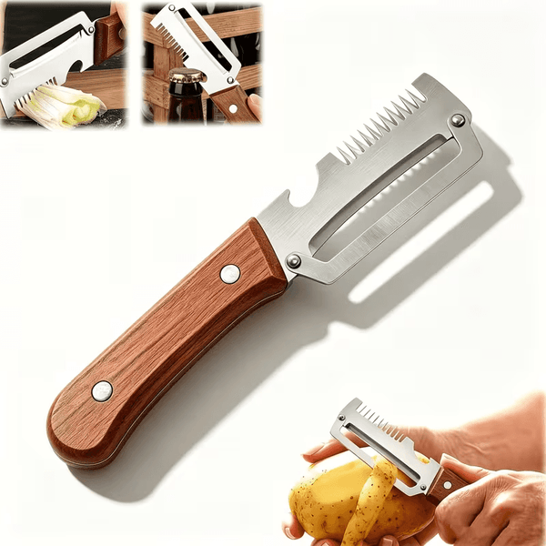 2 in 1 Multifunctional Vegetable Peeler - Stainless Steel Kitchen Tool