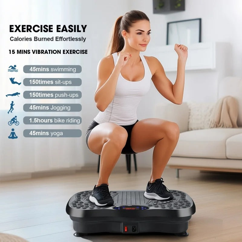 Vibration Exercise Platform with Bluetooth Speaker
