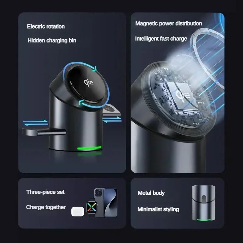 3 in 1 Wireless Charging Station