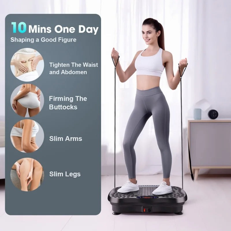 Vibration Exercise Platform with Bluetooth Speaker