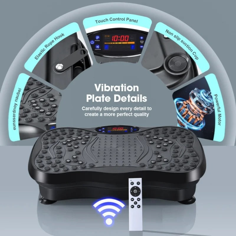 Vibration Exercise Platform with Bluetooth Speaker