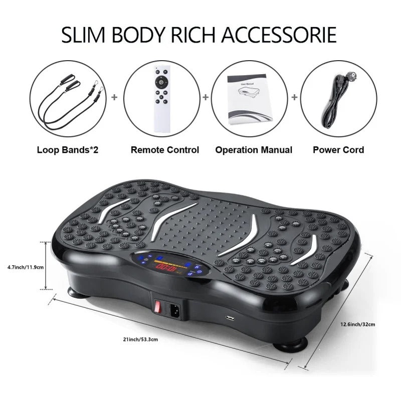 Vibration Exercise Platform with Bluetooth Speaker