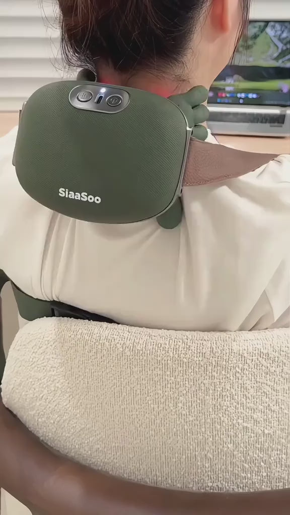 Portable, Bionic Heated Neck and Back Massager